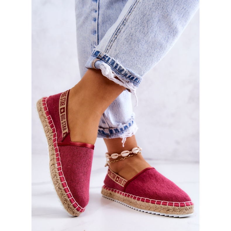 Espadrillas slip-on Big Star JJ274880 Rosa scuro 2