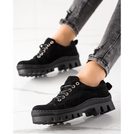 S. BARSKI S.BARSKI Scarpe con plateau nero 1