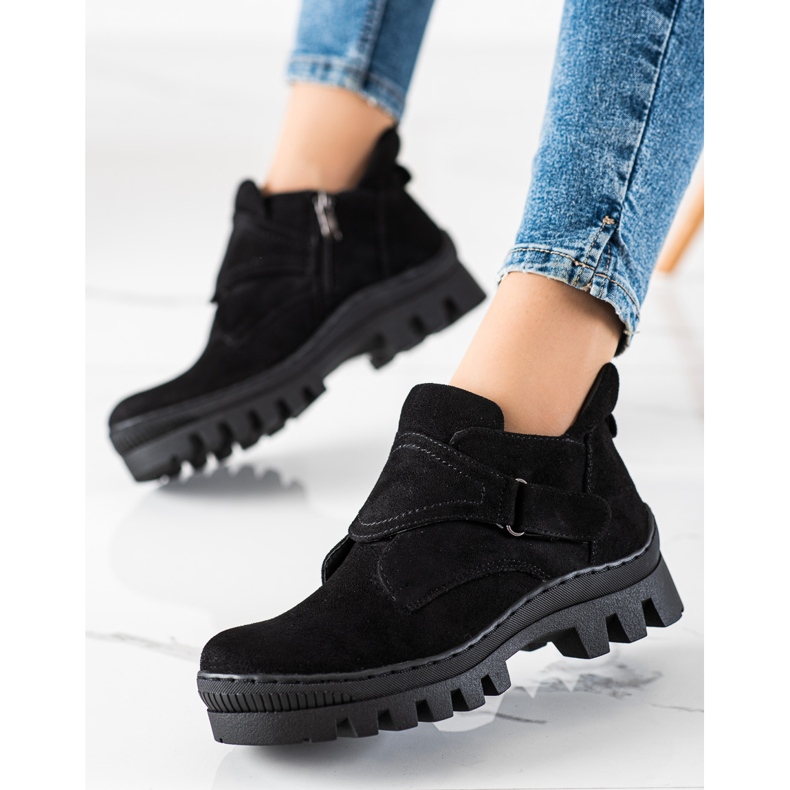 S. BARSKI Stivali in velcro S. Bararski nero 1