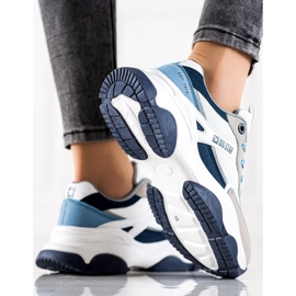 Sneakers da donna Big Star JJ274580 bianca blu multicolore 1