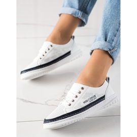 Evento Sneakers in pelle bianca bianco 2