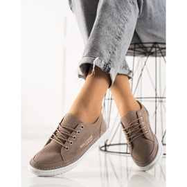 Evento Sneakers in pelle marrone 1