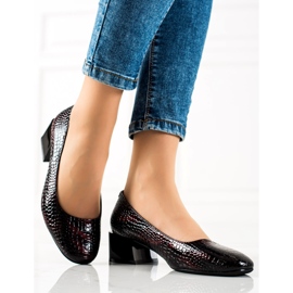 Décolleté Sergio Leone casual nero rosso 1