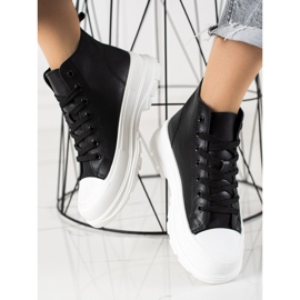 TRENDI Sneakers alte nere nero 1
