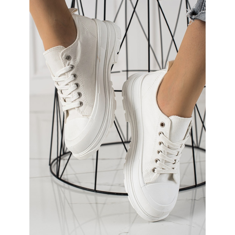TRENDI Scarpe da ginnastica bianche bianco 1