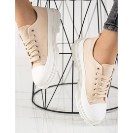 TRENDI Sneakers beige alla moda 1