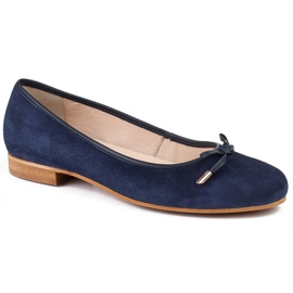 Marco Shoes Ballerine in camoscio 1152P in blu navy 1