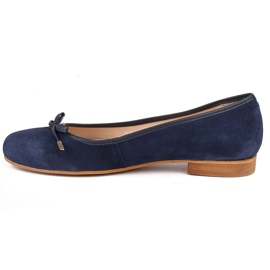 Marco Shoes Ballerine in camoscio 1152P in blu navy 2