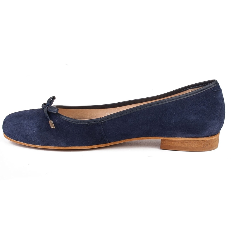 Marco Shoes Ballerine in camoscio 1152P in blu navy 2