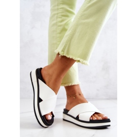 Ciabatte da donna Big Star JJ274723 Bianche bianca 2