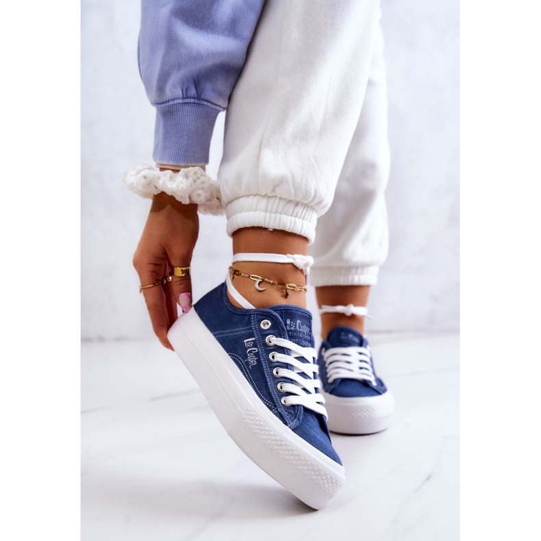 Sneakers da donna Lee Cooper LCW-22-31-0834L Blu 2