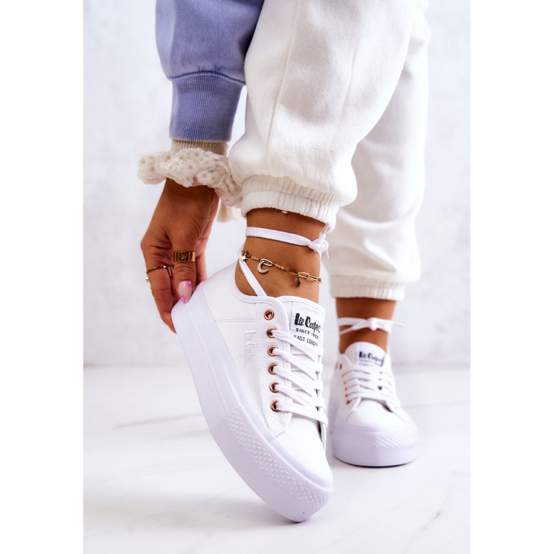 Sneakers da donna Lee Cooper LCW-22-31-0890L Bianche bianca 1