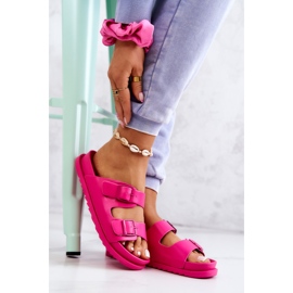 S.Barski Ciabatte In Gomma Con Fibbia Fucsia Corina rosa 2
