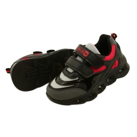 ADI scarpe sportive LED Glowing Velcro News 22DZ32-4836 grigio nero 4