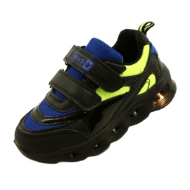 ADI scarpe sportive LED Glowing Velcro News 22DZ32-4836 Royal nero blu verde 3