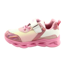 ADI scarpe sportive LED Glowing Velcro News 22DZ32-4837 rosa / bianco 1
