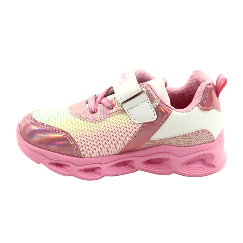 ADI scarpe sportive LED Glowing Velcro News 22DZ32-4837 rosa / bianco 1