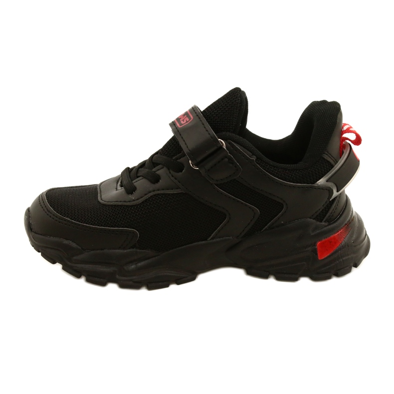 NEWS Scarpe sportive da ragazzo con velcro Novità 22DZ32-4930 Nere nero 1