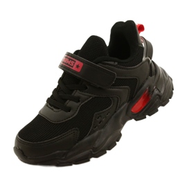 NEWS Scarpe sportive da ragazzo con velcro Novità 22DZ32-4930 Nere nero 4