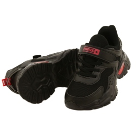 NEWS Scarpe sportive da ragazzo con velcro Novità 22DZ32-4930 Nere nero 3