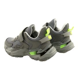 NEWS Scarpe sportive per ragazzi per velcro 22Z32-4930 grigio 5