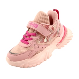 Scarpe sportive con velcro NEWS 22DZ32-4931 Rosa 4