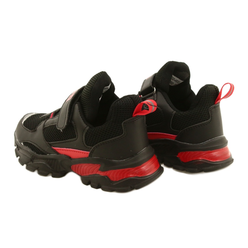 Sports Boys Boys 'Velcro News 22DZ32-4932 Czarne-Czerwone nero 5