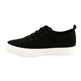 Atletico classico nero legato per bambini WY20761 Sneaker 1