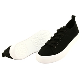 Atletico classico nero legato per bambini WY20761 Sneaker 3