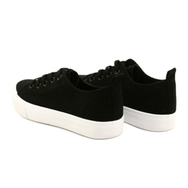 Atletico classico nero legato per bambini WY20761 Sneaker 5