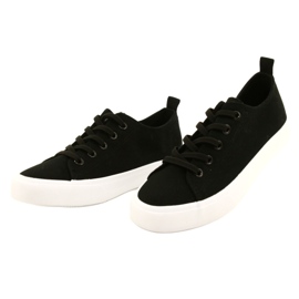 Atletico classico nero legato per bambini WY20761 Sneaker 2