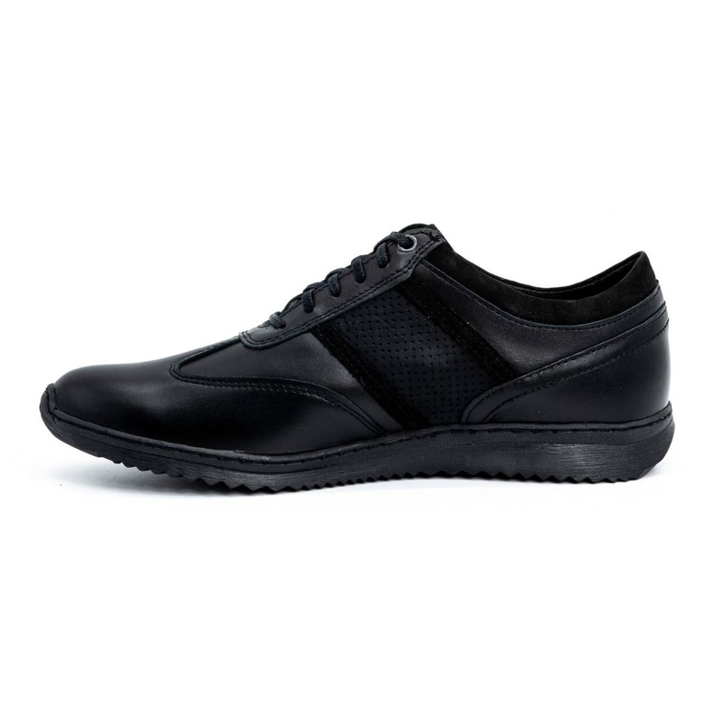 Polbut Scarpe casual da uomo in pelle 2117P nere nero 1