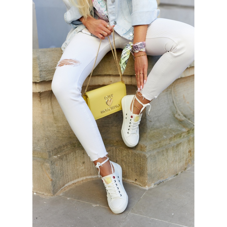 Sneakers Basse da Donna Big Star JJ274384 Bianche bianca 2