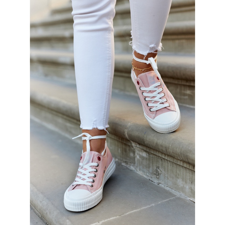 Sneakers Basse da Donna Big Star JJ274385 Rosa 1