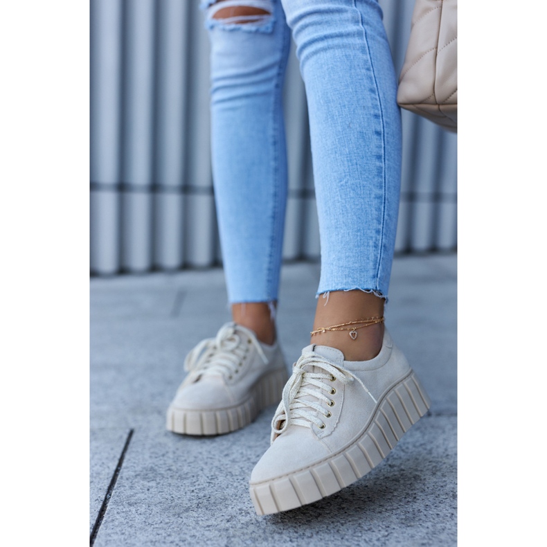 Lewski Shoes Scarpe scamosciate Scarpe Lewski 3163 Beige chiaro 1