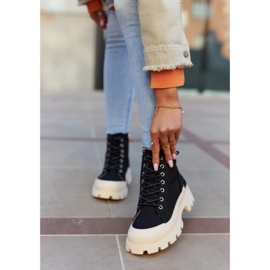 S.Barski Sneakers da donna Stivali Larina neri nero 2