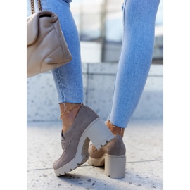 Lemar Scarpe eleganti su colonna con decoro Harmell beige 2