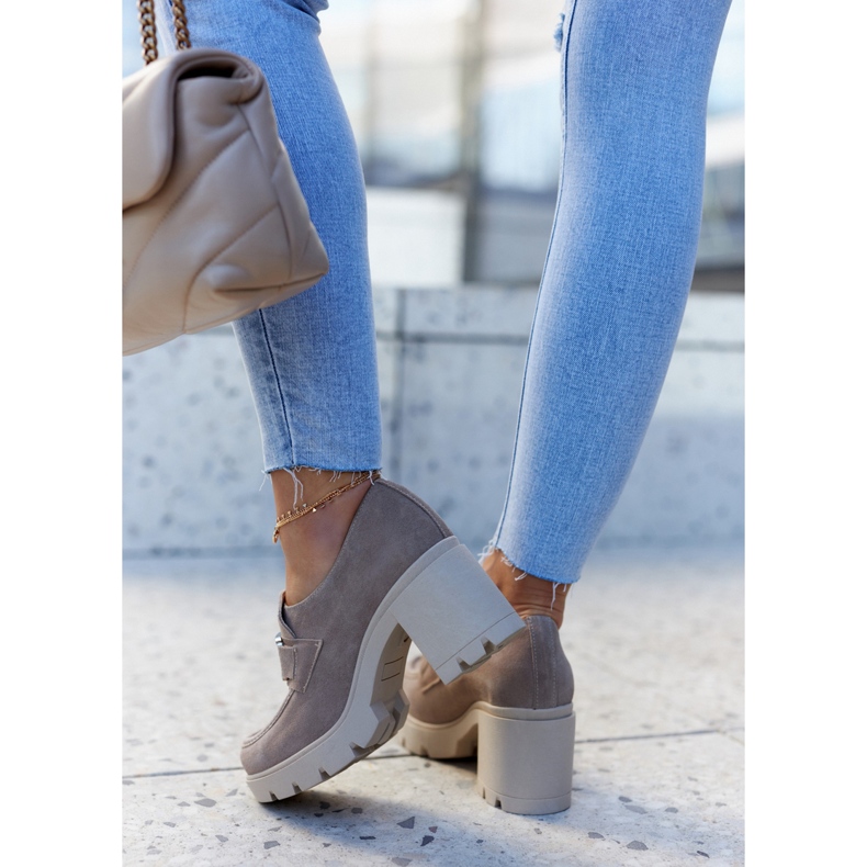 Lemar Scarpe eleganti su colonna con decoro Harmell beige 2
