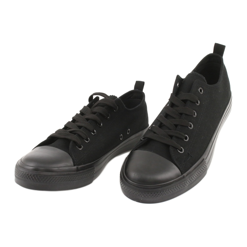 Sneakers da uomo di colore nero American Club LH16 / 22 2