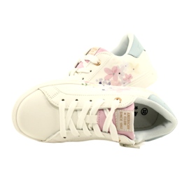 Sneakers sportive bianche Flowers American Club ES91 bianca 5