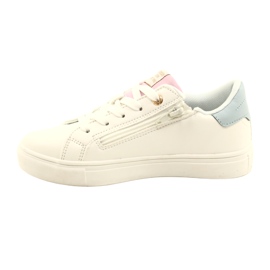 Sneakers sportive bianche Flowers American Club ES91 bianca 1