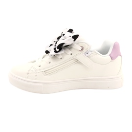 Sneakers sportive bianche con fiocco e farfalla American Club ES64 bianca 1
