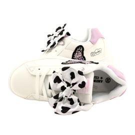 Sneakers sportive bianche con fiocco e farfalla American Club ES64 bianca 5