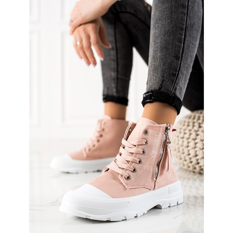 Sabatina Scarpe Da Ginnastica Con Cerniera rosa 1