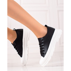 TRENDI Scarpe da ginnastica nere casual nero 2