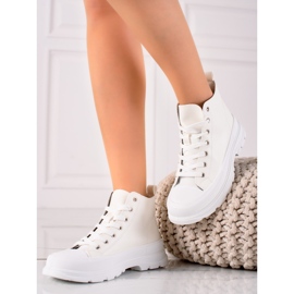 Forever Folie Sneakers alte alla moda bianco 2