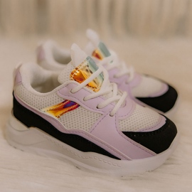 Scarpe Sportive per Bambini Sneakers Nero-Viola Game Time bianca 2