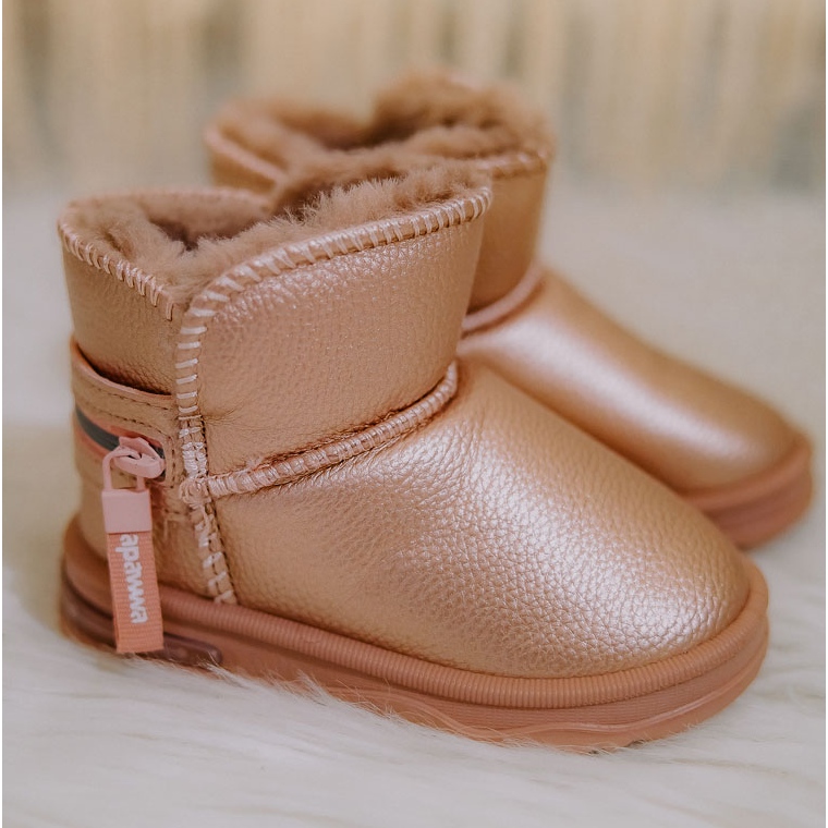 PA1 Stivali da neve per bambini Pink Frosty rosa rosa 1