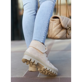 S.Barski Stivali in camoscio Legati Dalles beige chiaro 1