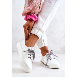 S.Barski Sneakers In Pelle Da Donna Sulla Piattaforma Bianche Marien bianco 2